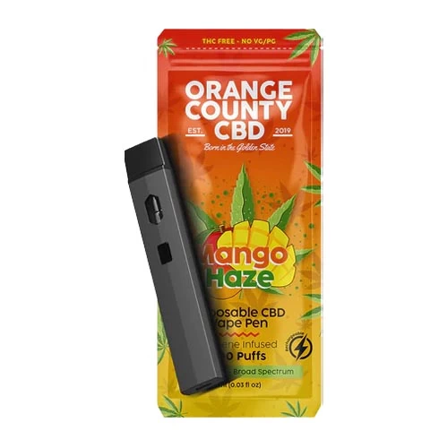 Orange County CBD Disposable Vape Pen 600mg MIST UK